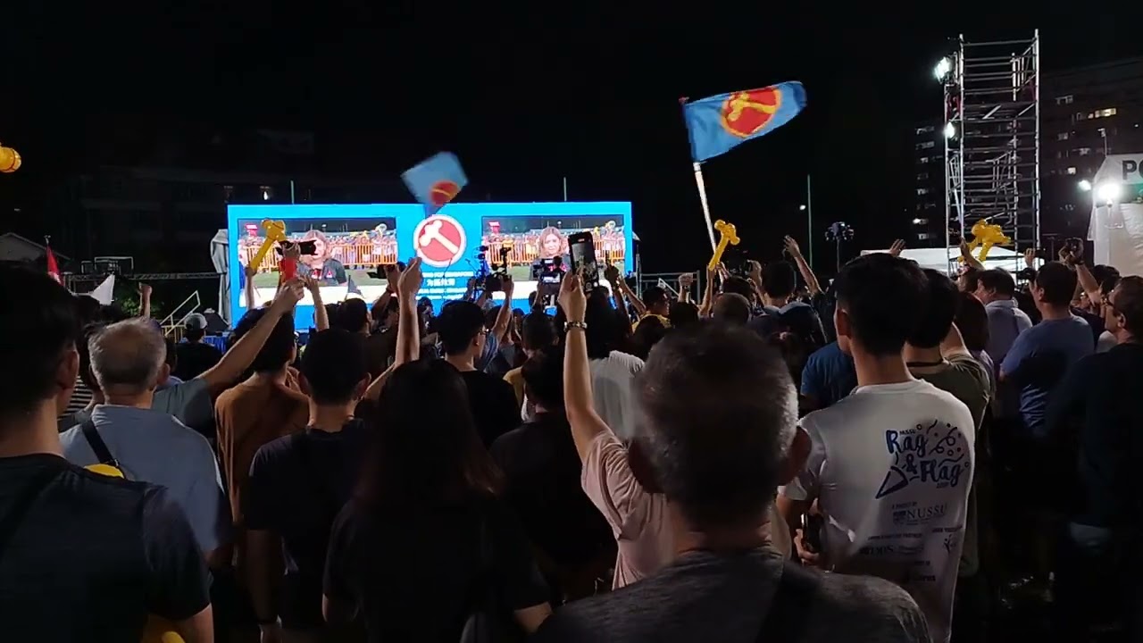WP election results gathering place @ Serangoon Stadium.