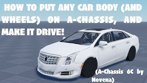 HOW TO PUT A CAR ON A CHASSIS IN ROBLOX STUDIO (2025) | A-Chassis Version 6C by Novena
