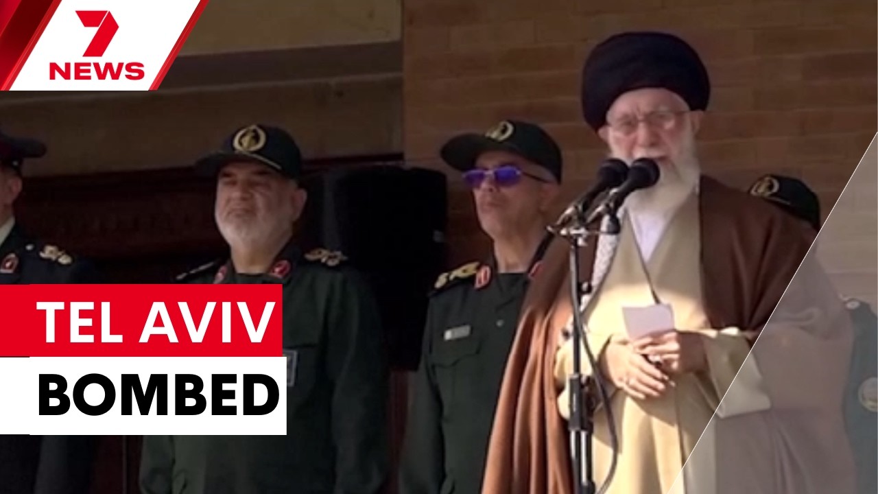 Tel Aviv rocked by missile as Iran launches retaliatory attacks | 7NEWS