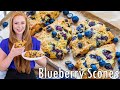 The Best Bakery-Style Blueberry Scones | Extra Fluffy! | Double Blueberry Flavor!