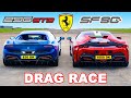 Ferrari 296 GTB v Ferrari SF90: DRAG RACE