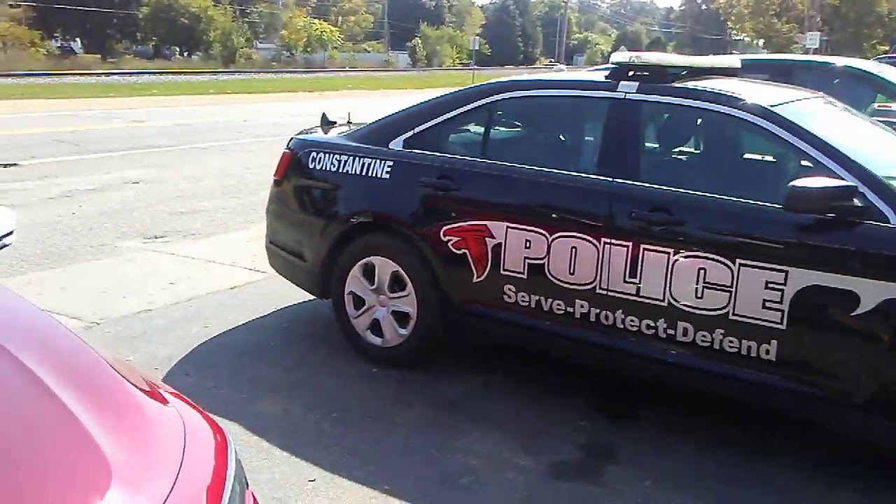 Constantine police car on Main Street / M 86. Sept 25 2020 YouTube