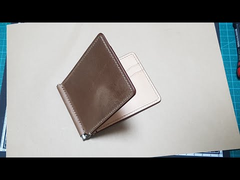 [가죽공예]머니클립 만들기 / [Leather craft]making a money clip