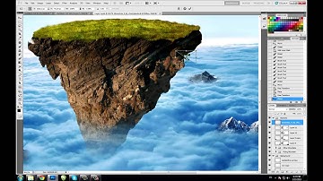 Photoshop Speed Art: Floating Island - Fantasy World
