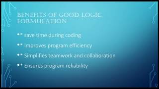 Logic formulation 