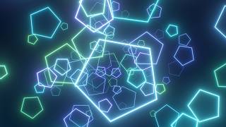 Journey Through Luminous Geometric Shapes With Neon Glow Light Trails 4K Video Effects HD Background