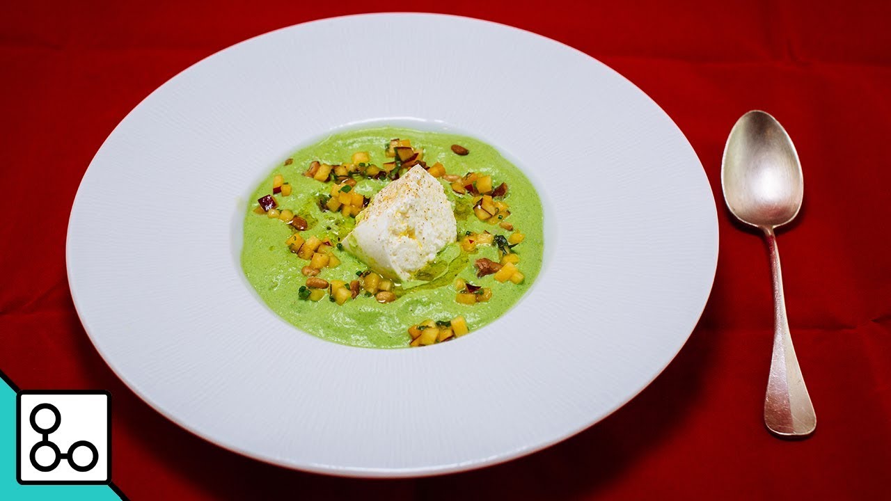 Mozzarella espuma roquette et nectarine - YouCook