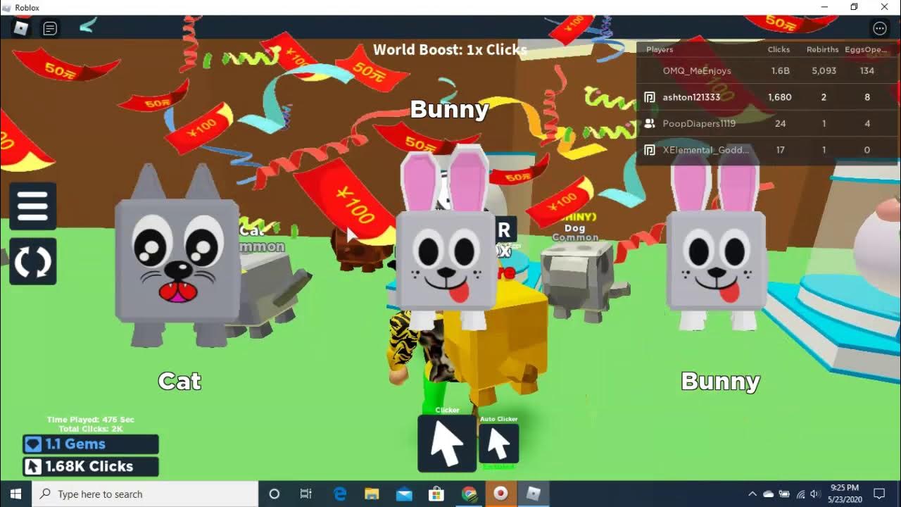 10T Clicks! Legendary Pets! Clicking Simulator 2.0 YouTube