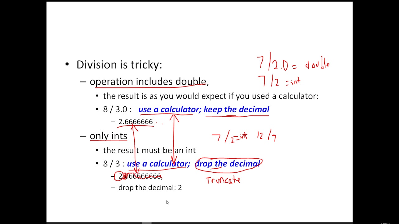 Division And Modulus In Java Youtube