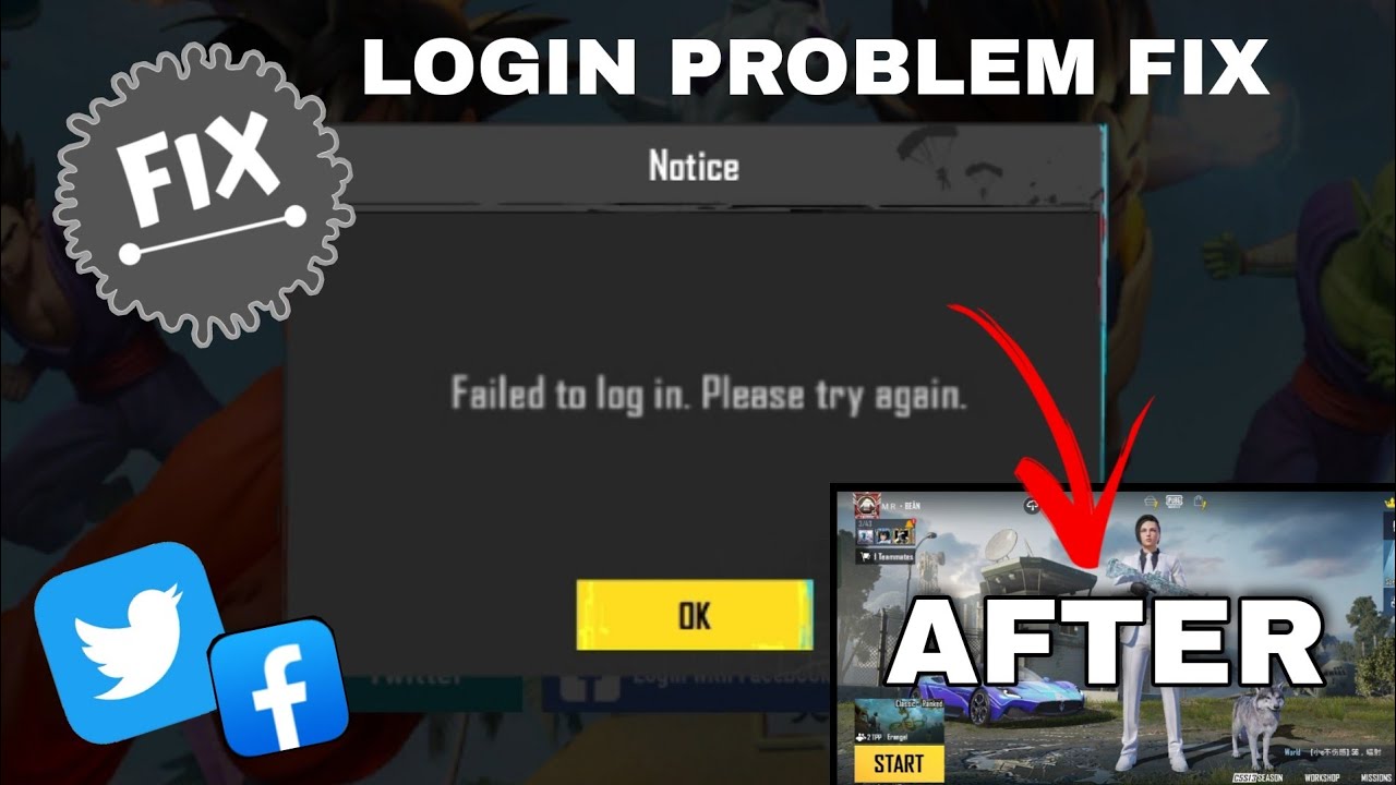 Fix | Failed to login please try again pubg mobile/Bgmi Twitter Login ...