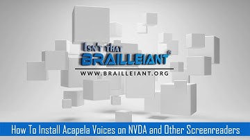 How to Install Acapela voices on NVDA and Other Screenreaders