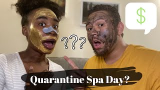 Couples Spa Day During Quarantine #stayhome