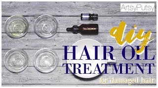 DIY | Hair Oil Treatment for Dry, Frizzy, Damaged Hair (Simple & Easy at Home) | ArtsyPutsy screenshot 1