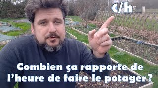 Combien ça rapporte de l’heure de faire le potager ?