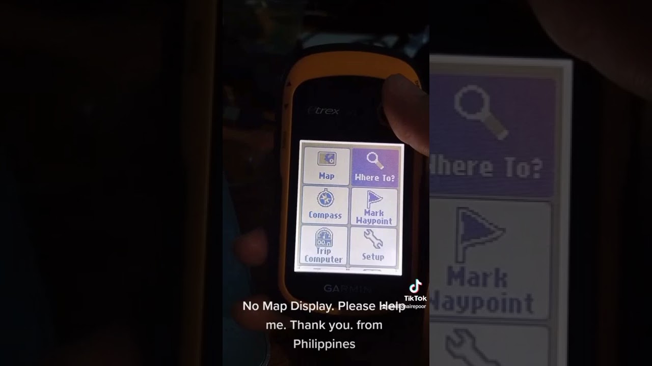 Garmin eTrex 10. No Map Display