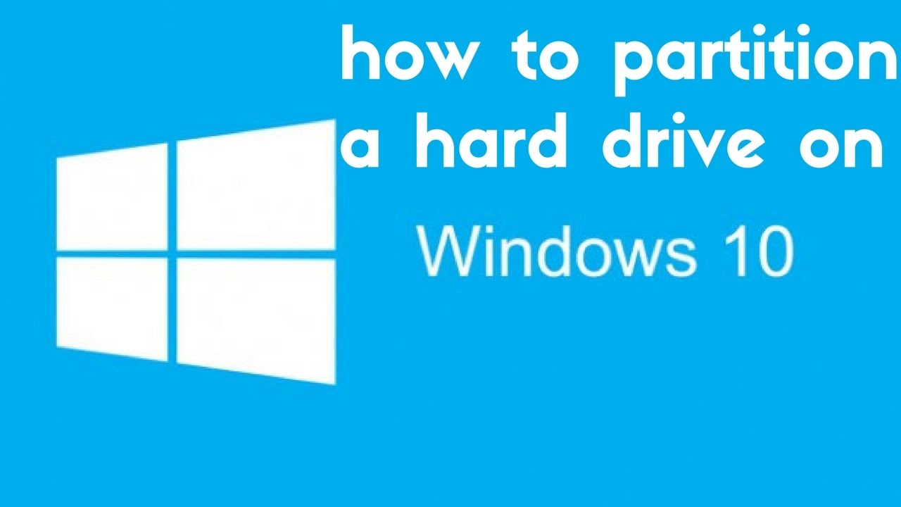 How to partition a hard drive on windows 10 / 8 / 7 YouTube