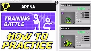 How to TRAIN your DIGIMON! Vital Bracelet Arena App Practice Battle Guide!