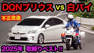 【スカッと１０連発‼️】2025年 取り締まり ベスト10‼️　[覆面パトカー 白バイ DQN 煽り運転]