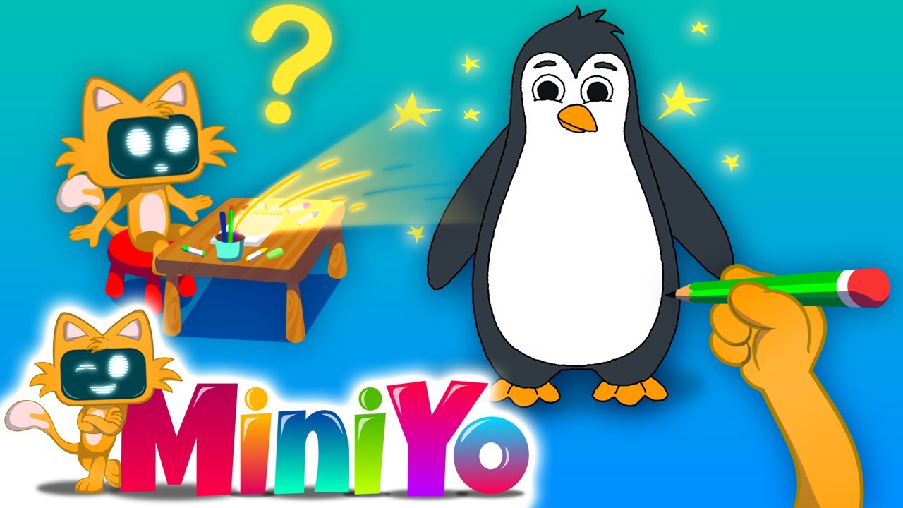 Canlanan Resim Defteri | Penguen Çizimi | + Penguen Şarkısı