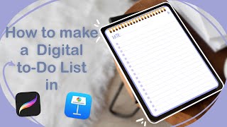 HOW TO MAKE A DIGITAL T0-DO LIST PLANNER IN PROCREATE AND KEYNOTE