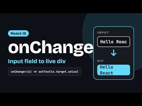 Handling Input in React JS | onChange with useState