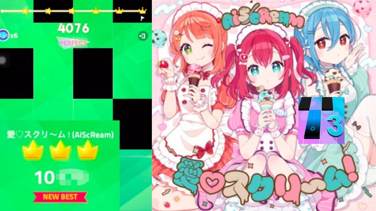 AiScReam - 愛♡スクリ〜ム! on Magic Tiles 3! | How Far Can I Get