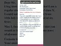 Leave of absence application || application for absent in school due to fever #leaveofabsence