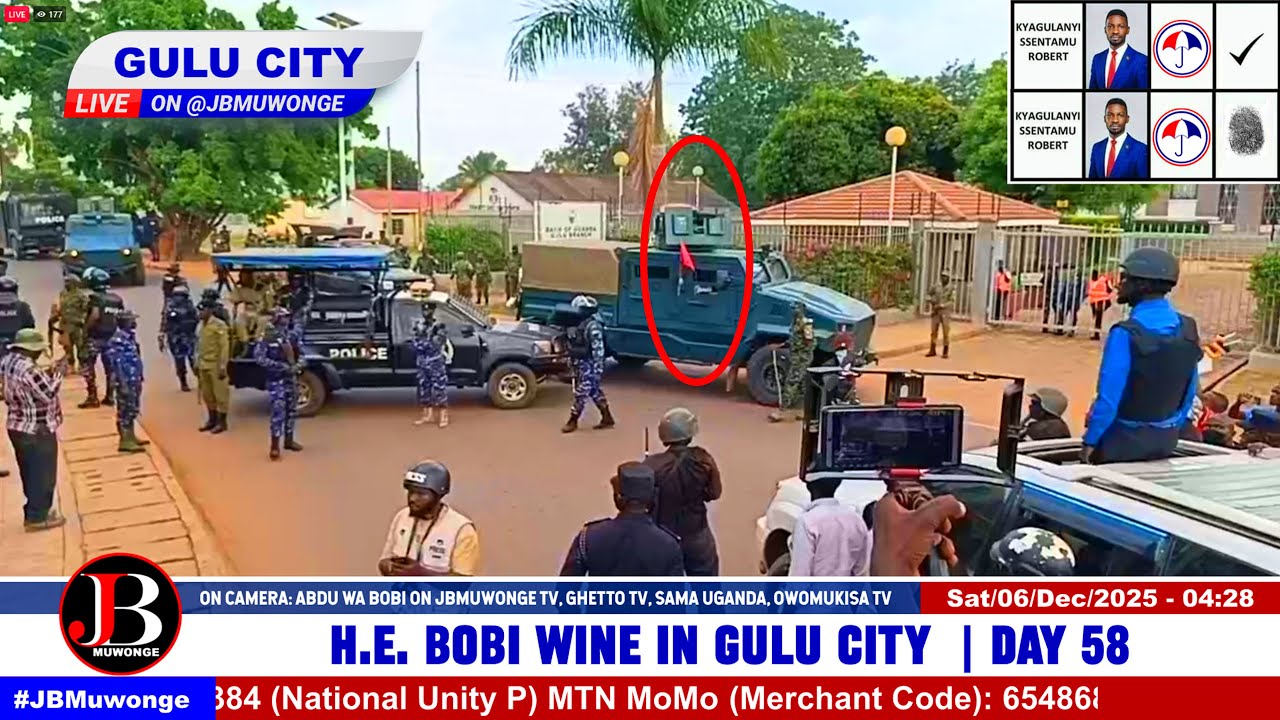 Напряженность в Гулу: Боби Вайну запретили въезд в город Гулу для участия в предвыборной кампании...