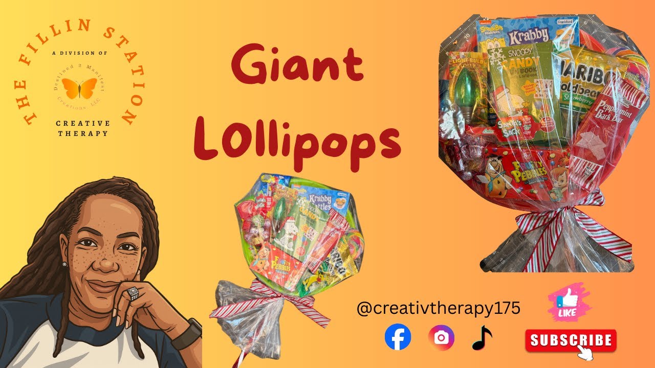 GIANT LOLLIPOP DIY | Dollar Tree Craft