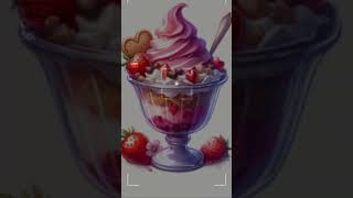 Watercolor Valentines Ice Cream Clipart - Instant Download on Etsy