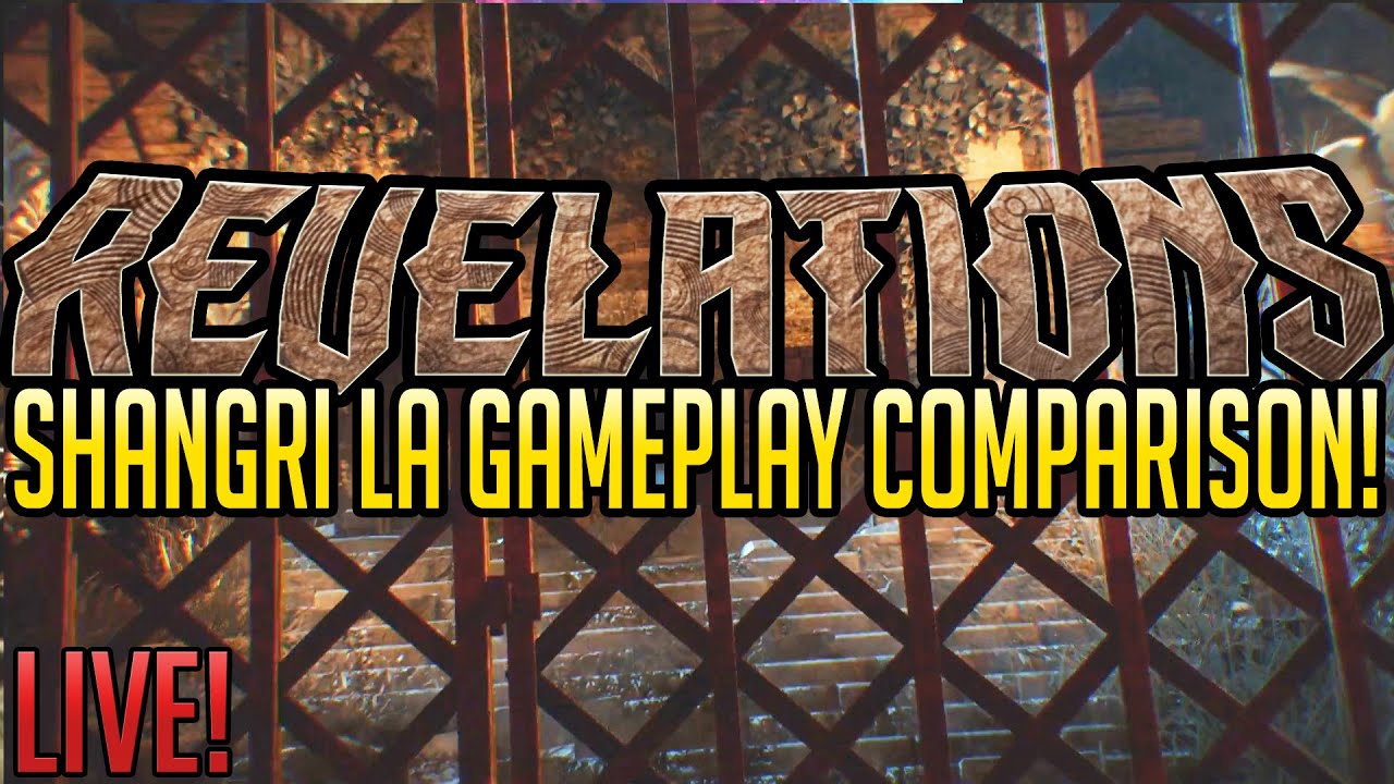 DLC 4 REVELATIONS SHANGRI LA REMASTERED AND BO1 GAMEPLAY COMPARISON ZOMBIES LIVE!