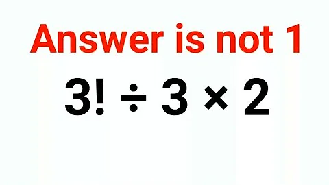 3!÷3×2 The answer is not 1.  Many got it wrong!  Ukraine Math Test #math #percentages #ukraine