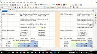 NC-140 Riffle run pool glide spreadsheet