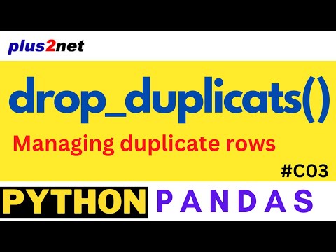 drop_duplicates: Deleting rows based on number of duplicate data #C03