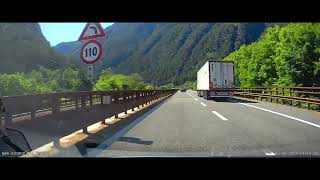 Brenner Pass, Italy - descent from the pass to the Italian Plains