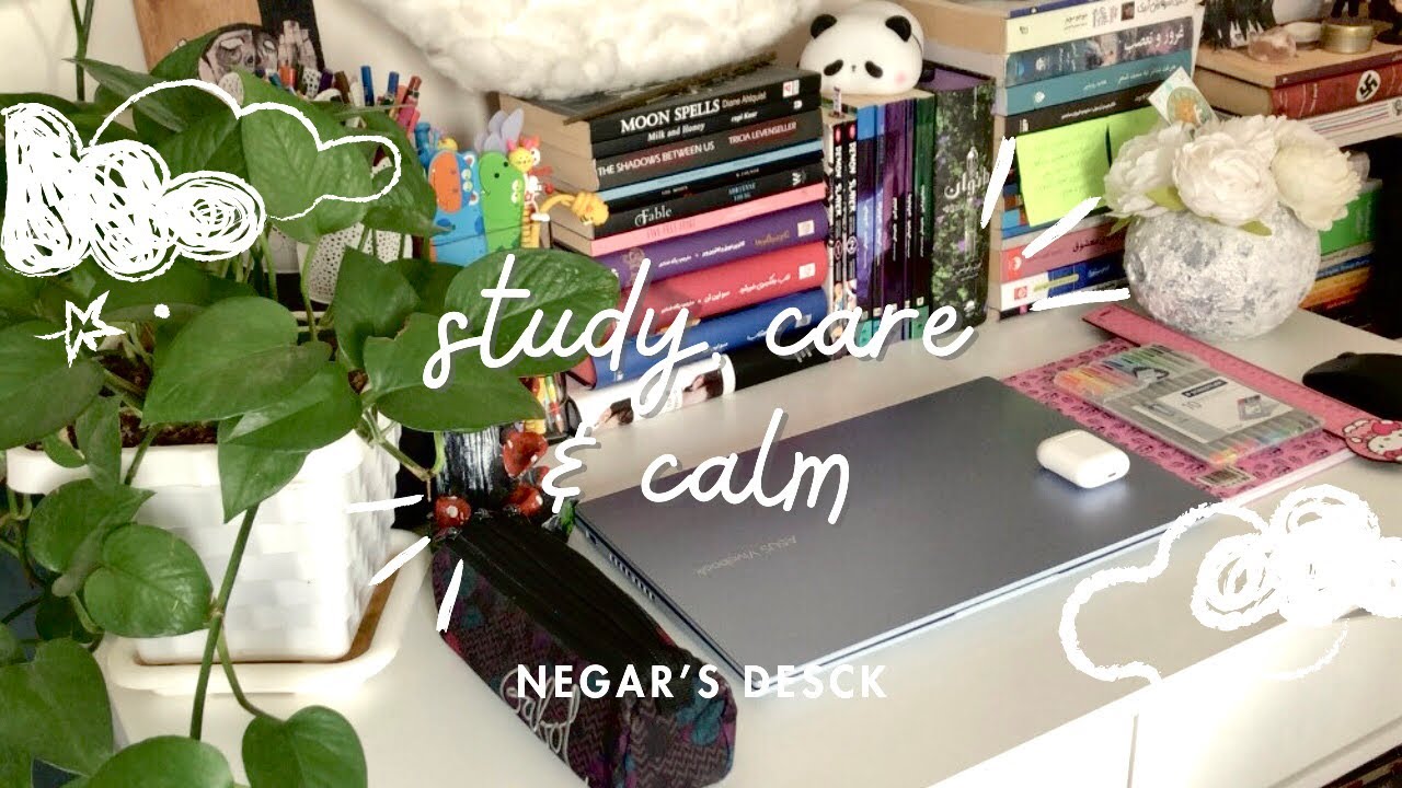 A Calm Productive Day in My Life | Study, Self-Care & Anime 🌿🧴✩‧₊˚
