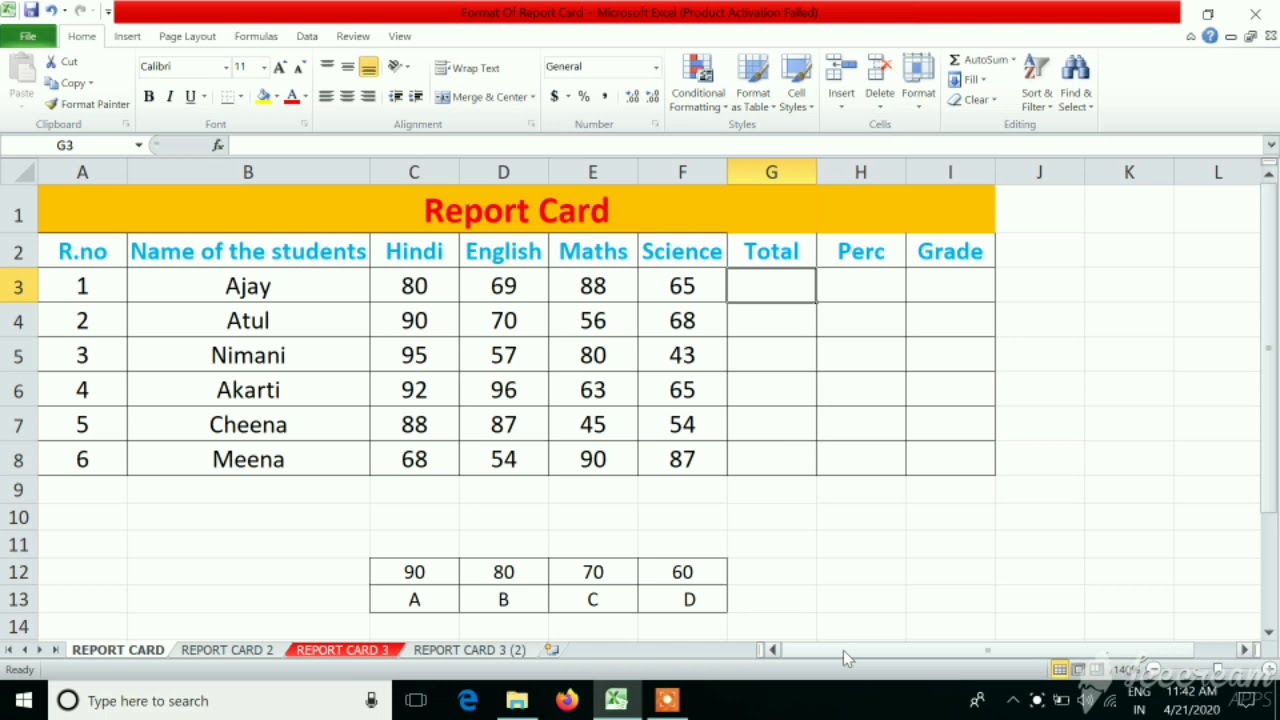 excel graded assignment