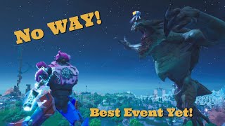 #TeamMonster vs #TeamMech Fortnite In Game Event Live Reaction (Best View)