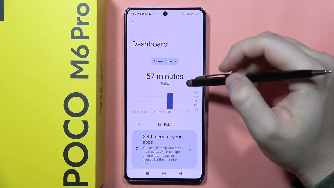 POCO M6 Pro: Check Total Screen Time 