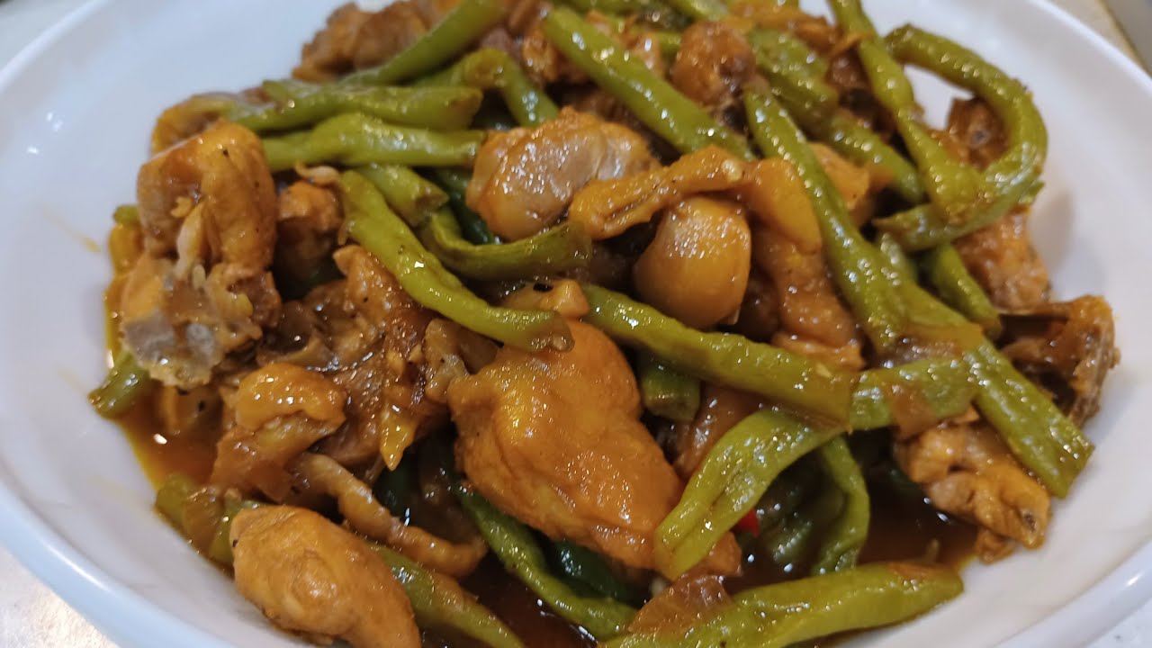 Adobong manok na may sitawchiken adobo with string beanspanlasang pinoy recipe YouTube