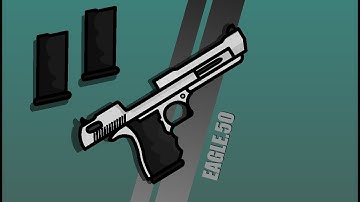 [StickNodes] Eagle. 50/Desert Eagle |•| Madness Combat shoot&reload