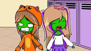 LYNA y MANDARINA se Convierten en ZOMBIES en la Escuela de Roblox