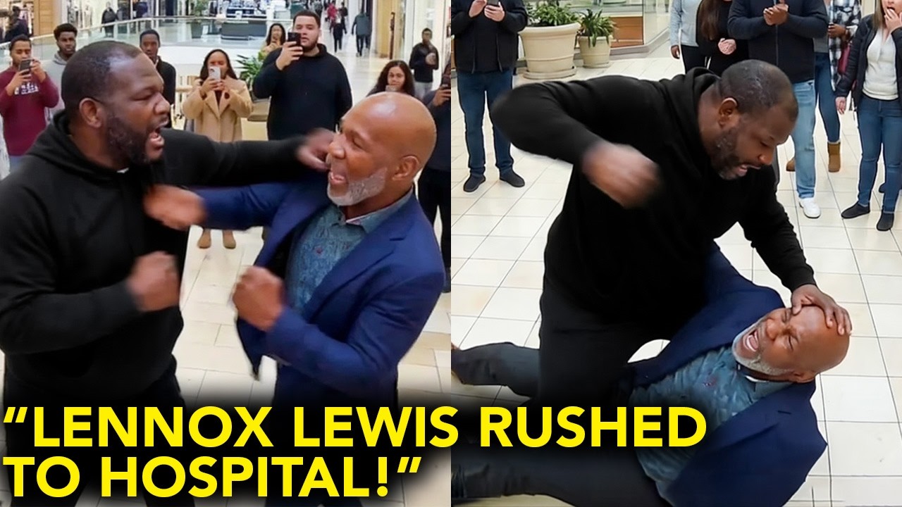 New Heated Footage Between Lennox Lewis & Riddick Bowe Goes Viral