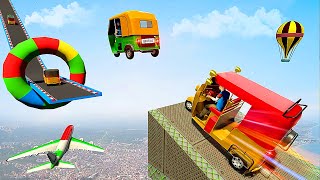 Tuk Tuk Rickshaw Impossible Tracks 3D - Stunt Ramps Driving Simulator - Android Gameplay #1 screenshot 2