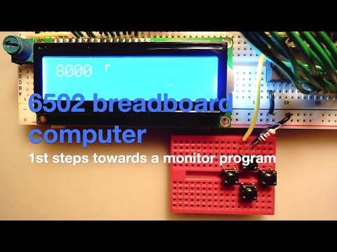 6502 breadboard monitor
