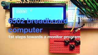6502 breadboard monitor