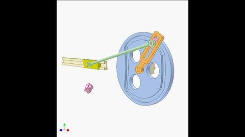 Slider crank mechanism with face groove cam