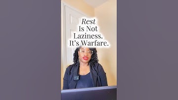 Rust is geen luiheid. Het is geestelijke strijd.