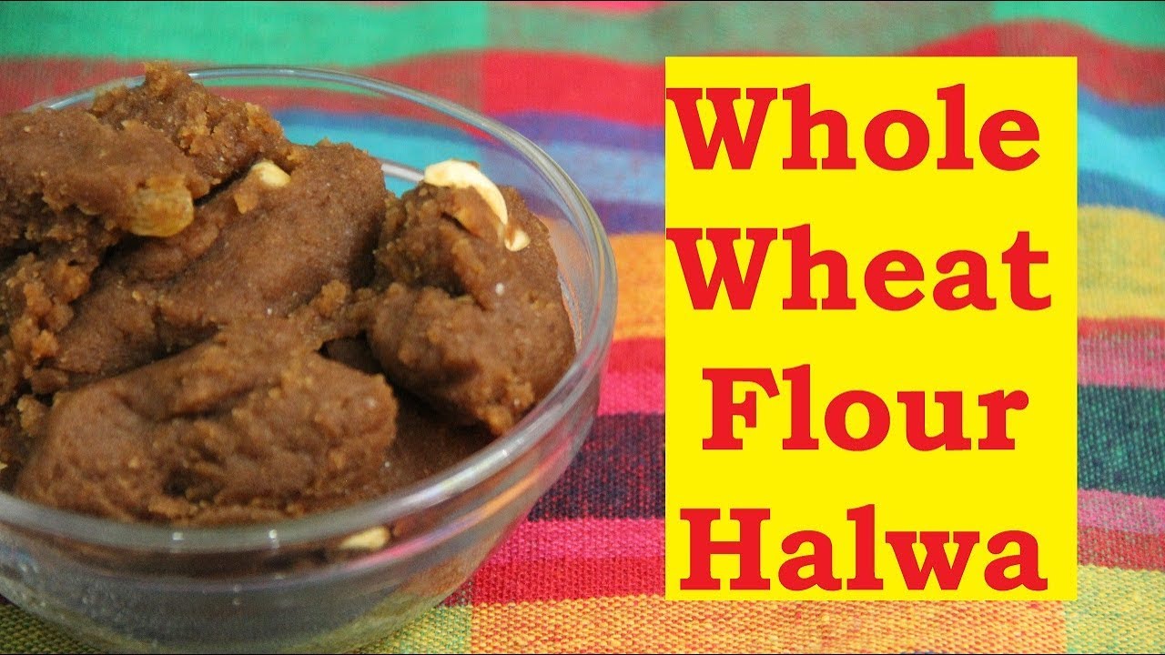 Whole wheat flour HALWA (Vegan Recipe) YouTube