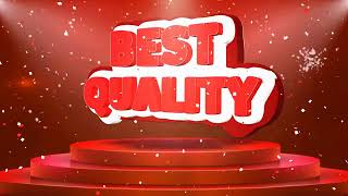 Best Quality Text Animation Stage Podium Confetti Loop Animation